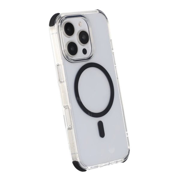 Rvelon iPhone 16 Pro Cover Stødsikkert MagSafe Sort