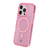 Rvelon iPhone 16 Pro Cover Glitter MagSafe Rosa