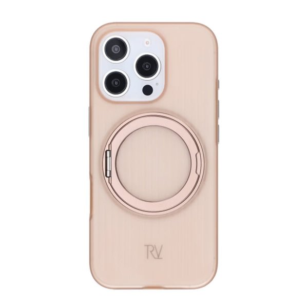 Rvelon iPhone 16 Pro Cover Roterbart MagSafe Stativ Brun