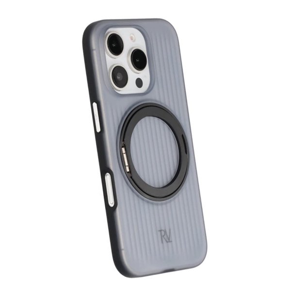 Rvelon iPhone 16 Pro Cover Roterbart MagSafe Stativ Sort