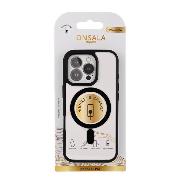 Onsala iPhone 16 Pro Cover Bumper MagSeries Transparent Sort