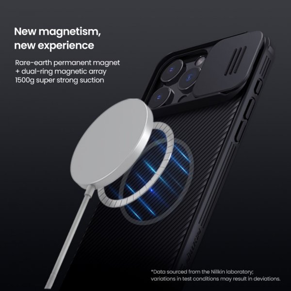 Nillkin iPhone 16 Pro Cover CamShield Pro MagSafe Blå