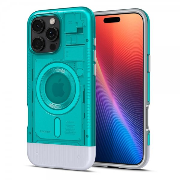 Spigen iPhone 16 Pro Cover Classic C1 MagFit Bondi Blue