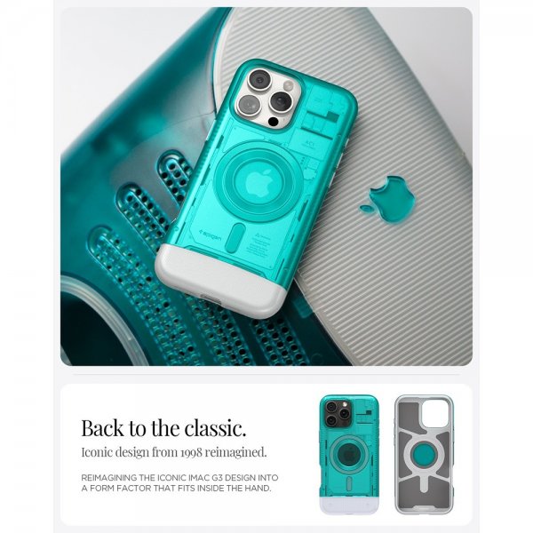 Spigen iPhone 16 Pro Cover Classic C1 MagFit Bondi Blue