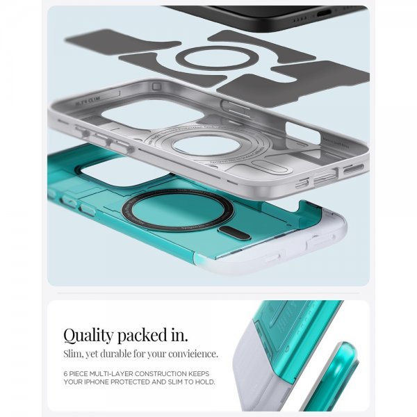 Spigen iPhone 16 Pro Cover Classic C1 MagFit Bondi Blue
