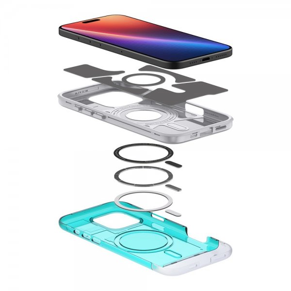 Spigen iPhone 16 Pro Cover Classic C1 MagFit Bondi Blue