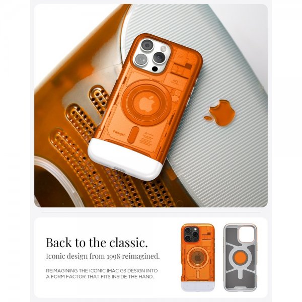 Spigen iPhone 16 Pro Cover Classic C1 MagFit Tangerine
