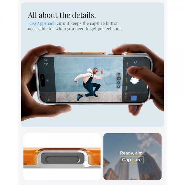 Spigen iPhone 16 Pro Cover Classic C1 MagFit Tangerine