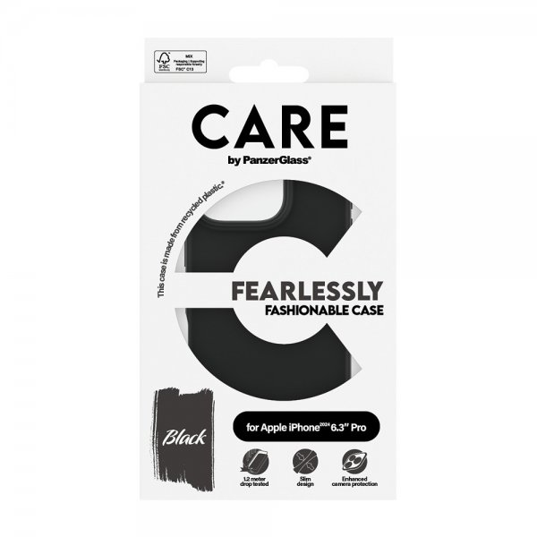 CARE by PanzerGlass iPhone 16 Pro Cover Moderne Sort