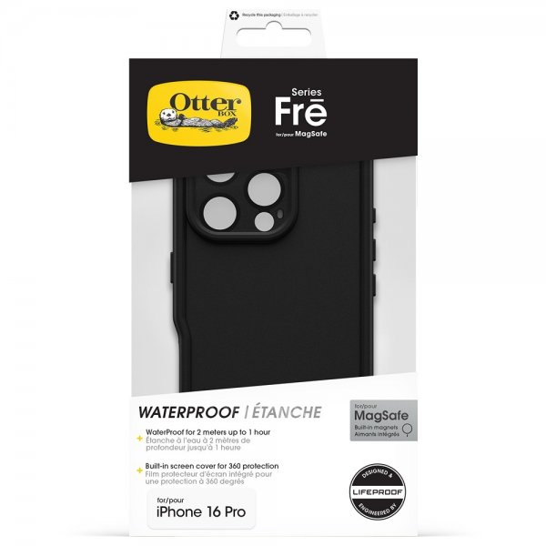 Otterbox iPhone 16 Pro Cover Fre MagSafe Sort