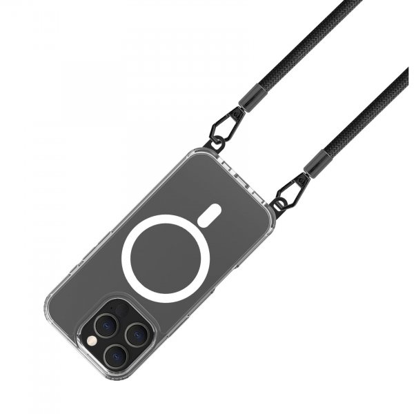 Celly iPhone 16 Pro Cover Freedom Necklace MagSafe Transparent