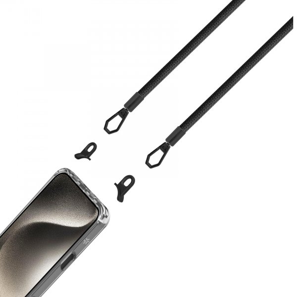 Celly iPhone 16 Pro Cover Freedom Necklace MagSafe Transparent