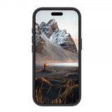 dbramante1928 iPhone 16 Pro Cover Iceland Ultra D3O MagSafe Kickstand Sort