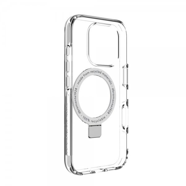 dbramante1928 iPhone 16 Pro Cover Iceland Ultra D3O MagSafe Kickstand Transparent