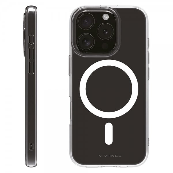 Vivanco iPhone 16 Pro Cover Mag Clear Transparent