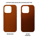 Fixed iPhone 16 Pro Cover MagLeather Brun