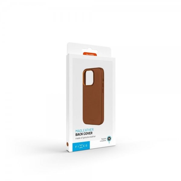 Fixed iPhone 16 Pro Cover MagLeather Brun
