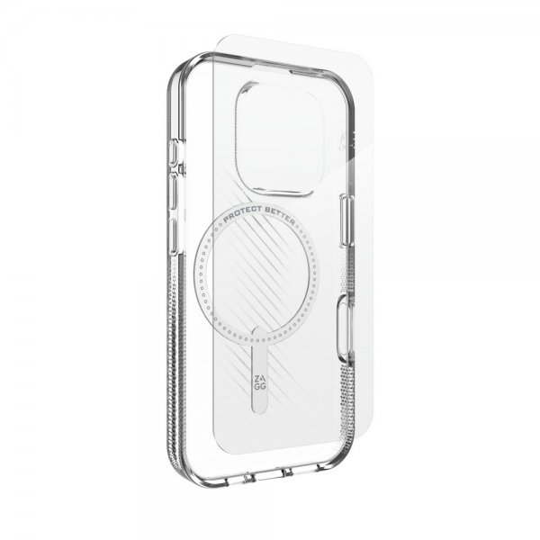 ZAGG iPhone 16 Pro Cover med Skærmbeskyttelse Luxe Snap & Glass