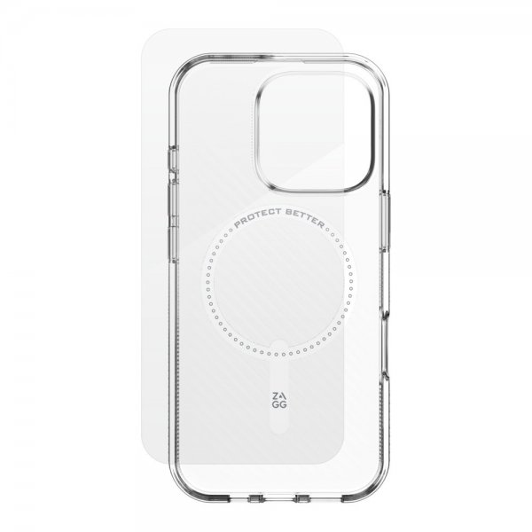 ZAGG iPhone 16 Pro Cover med Skærmbeskyttelse Luxe Snap & Glass