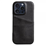 iPhone 16 Pro Cover med to Kortlommer Sort