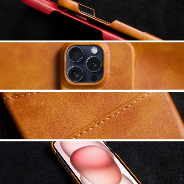 iPhone 16 Pro Cover med to Kortlommer Sort