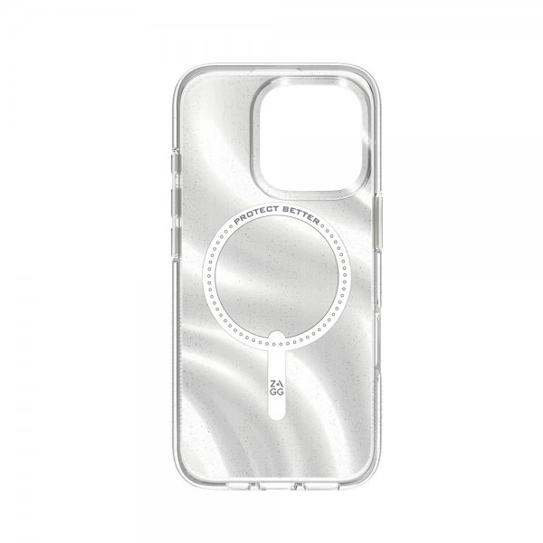 ZAGG iPhone 16 Pro Cover Milan Snap Swirl Glitter