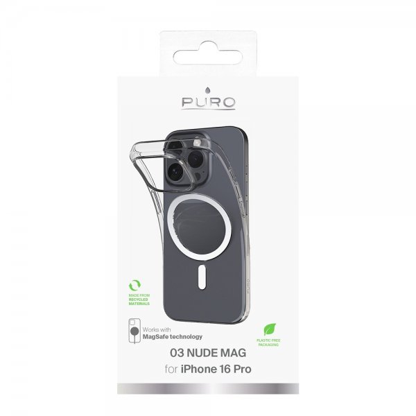 Puro iPhone 16 Pro Cover Nude Mag Transparent