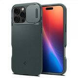 Spigen iPhone 16 Pro Cover Optik Armor MagFit Abyss Green