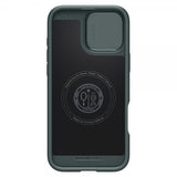 Spigen iPhone 16 Pro Cover Optik Armor MagFit Abyss Green