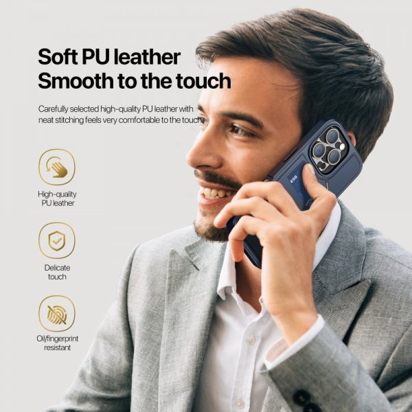 Dux Ducis iPhone 16 Pro Cover Rafi II Series MagSafe Blå