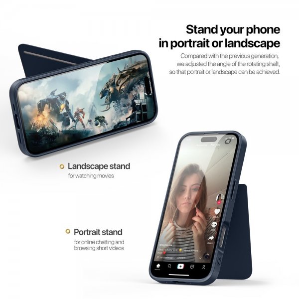 Dux Ducis iPhone 16 Pro Cover Rafi II Series MagSafe Blå