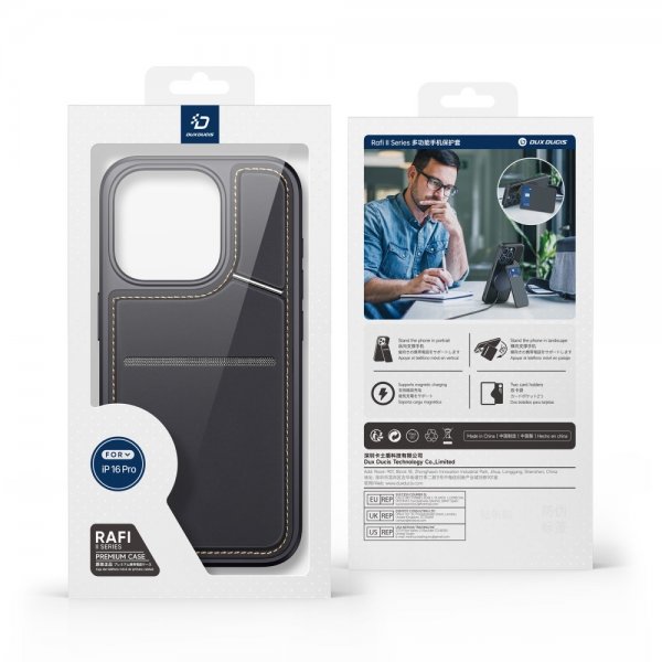 Dux Ducis iPhone 16 Pro Cover Rafi II Series MagSafe Sort