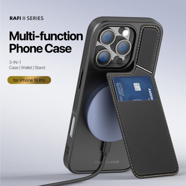 Dux Ducis iPhone 16 Pro Cover Rafi II Series MagSafe Sort