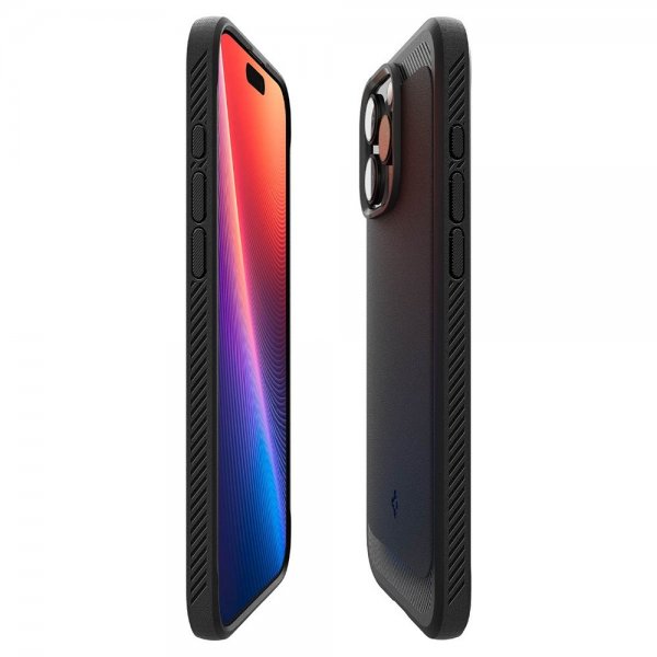 Spigen iPhone 16 Pro Cover Rugged Armor MagFit Grå