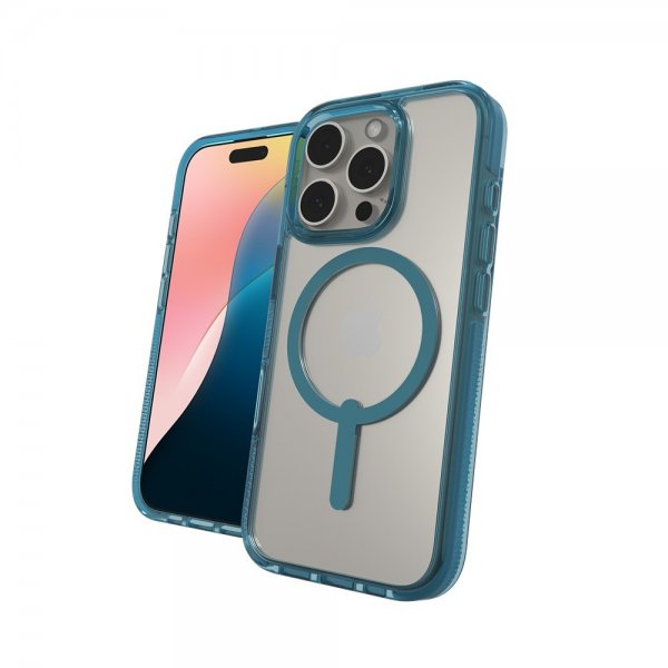ZAGG iPhone 16 Pro Cover Santa Cruz Snap Retro Blue