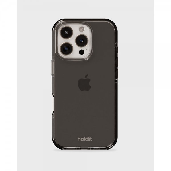 holdit iPhone 16 Pro Cover Seethru Sort