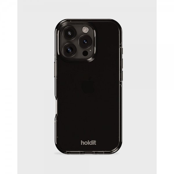 holdit iPhone 16 Pro Cover Seethru Sort