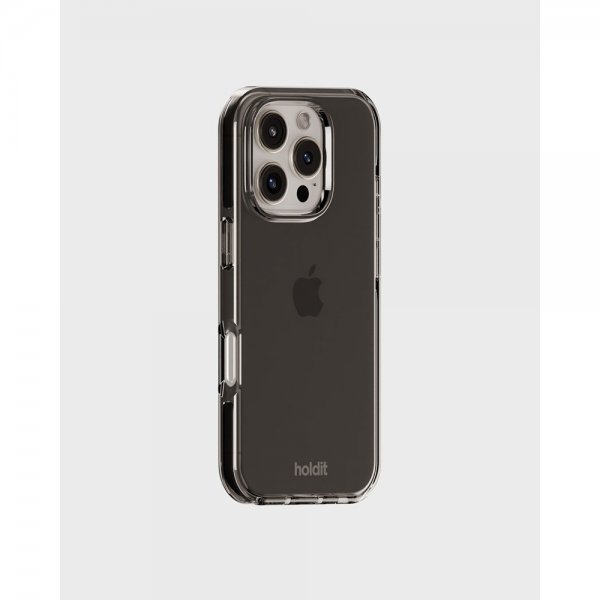 holdit iPhone 16 Pro Cover Seethru Sort