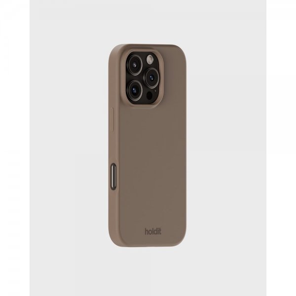 holdit iPhone 16 Pro Cover Silikone Mocha Brown