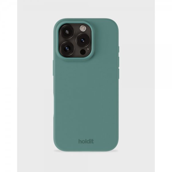 holdit iPhone 16 Pro Cover Silikone Moss Green