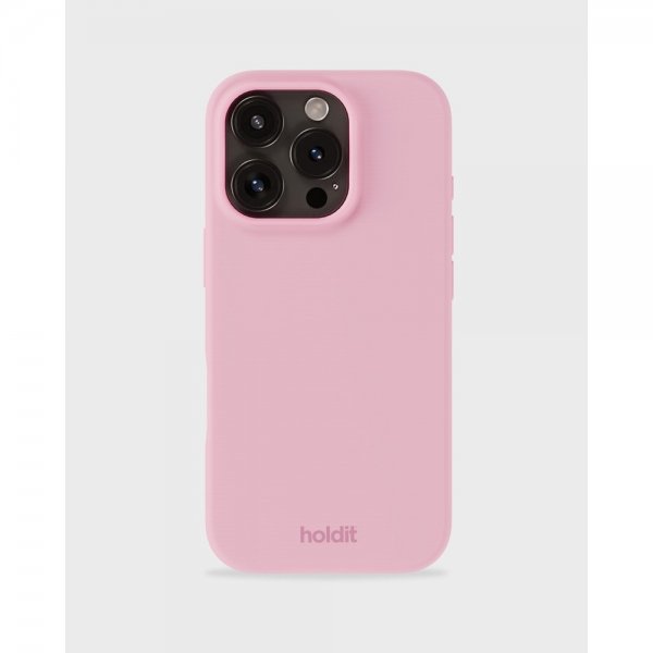 holdit iPhone 16 Pro Cover Silikone Rosa
