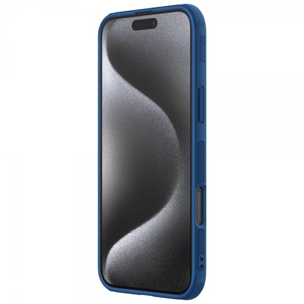 Nillkin iPhone 16 Pro Cover Super Frosted Shield Pro MagSafe Blå
