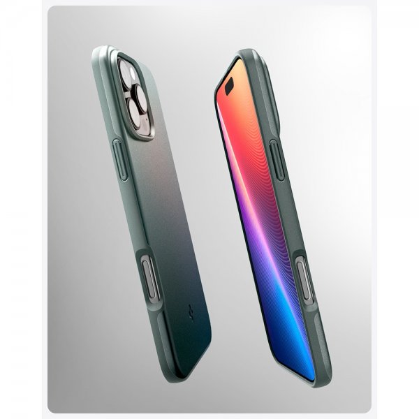 Spigen iPhone 16 Pro Cover Thin Fit MagFit Abyss Green