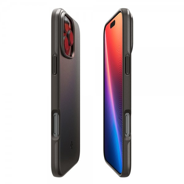 Spigen iPhone 16 Pro Cover Thin Fit MagFit Gunmetal