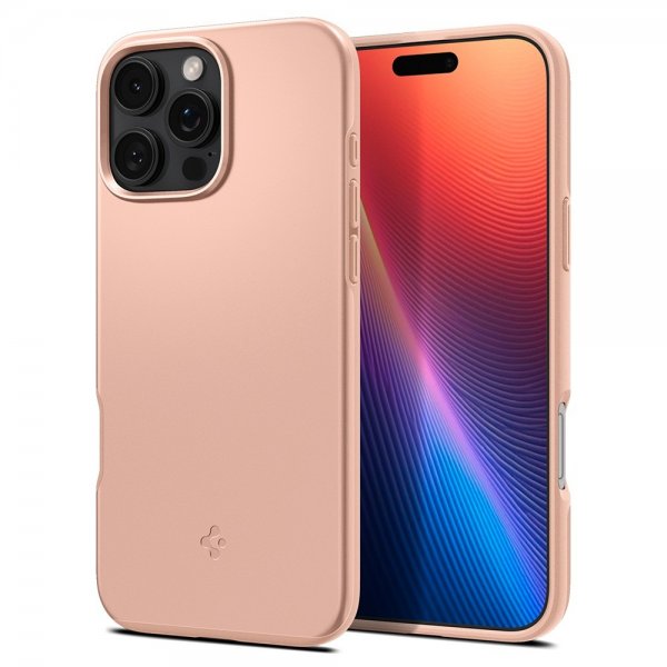 Spigen iPhone 16 Pro Cover Thin Fit MagFit Rose Titanium