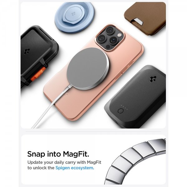 Spigen iPhone 16 Pro Cover Thin Fit MagFit Rose Titanium