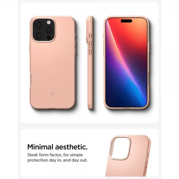 Spigen iPhone 16 Pro Cover Thin Fit MagFit Rose Titanium