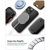 Spigen iPhone 16 Pro Cover Thin Fit MagFit Sort