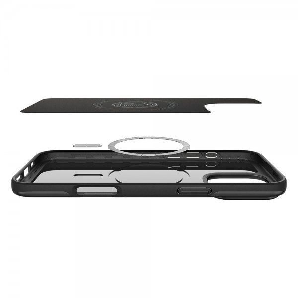 Spigen iPhone 16 Pro Cover Thin Fit MagFit Sort