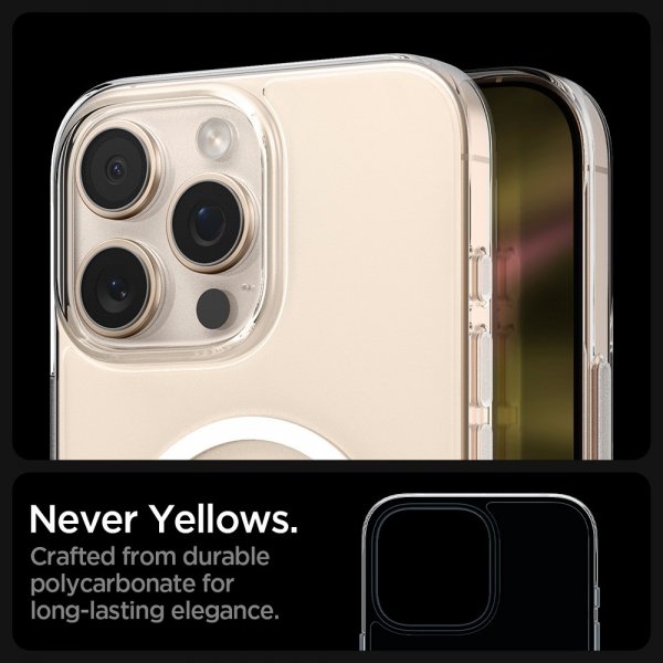 Spigen iPhone 16 Pro Cover Thin Fit T MagFit Clear White